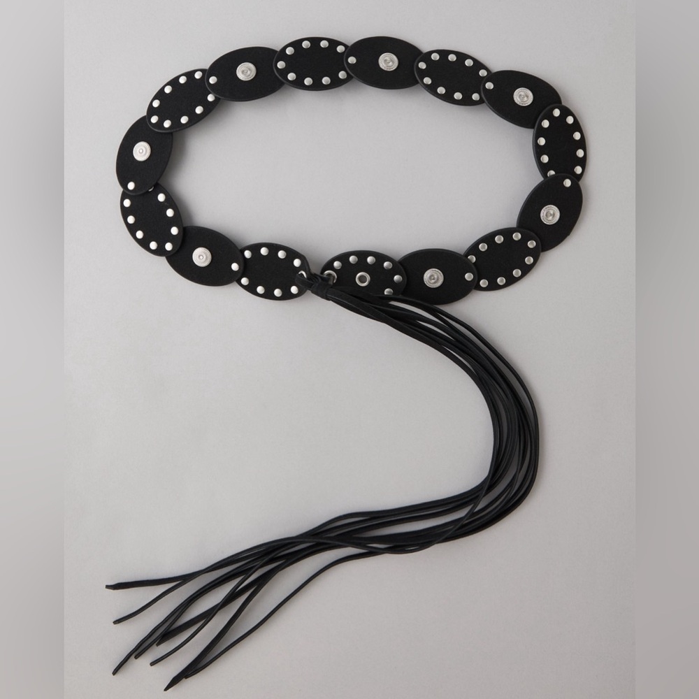American Eagle Oval Disc Fringe Belt